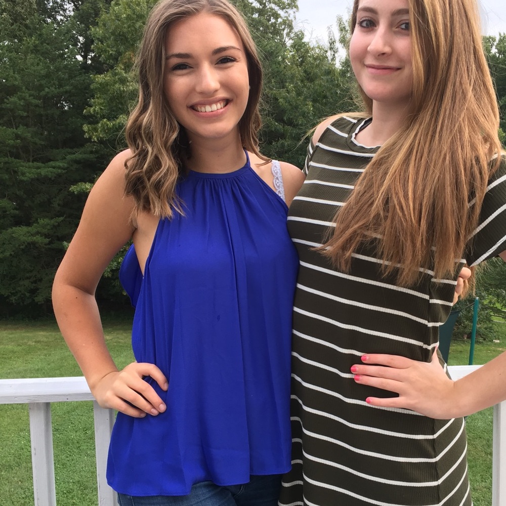 Blue tank top